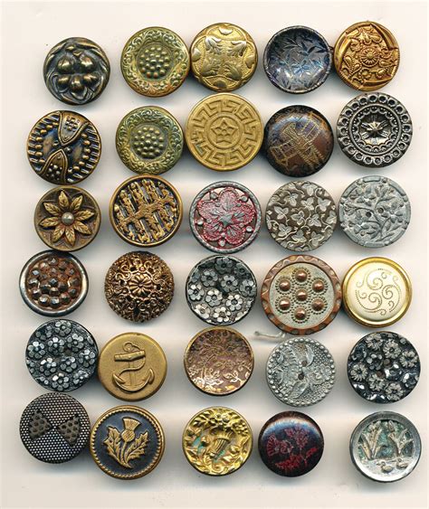 old metal buttons